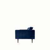 Broste Wind 2 Seater Sofa - Insignia Blue Velvet Sofa - Bokel Home