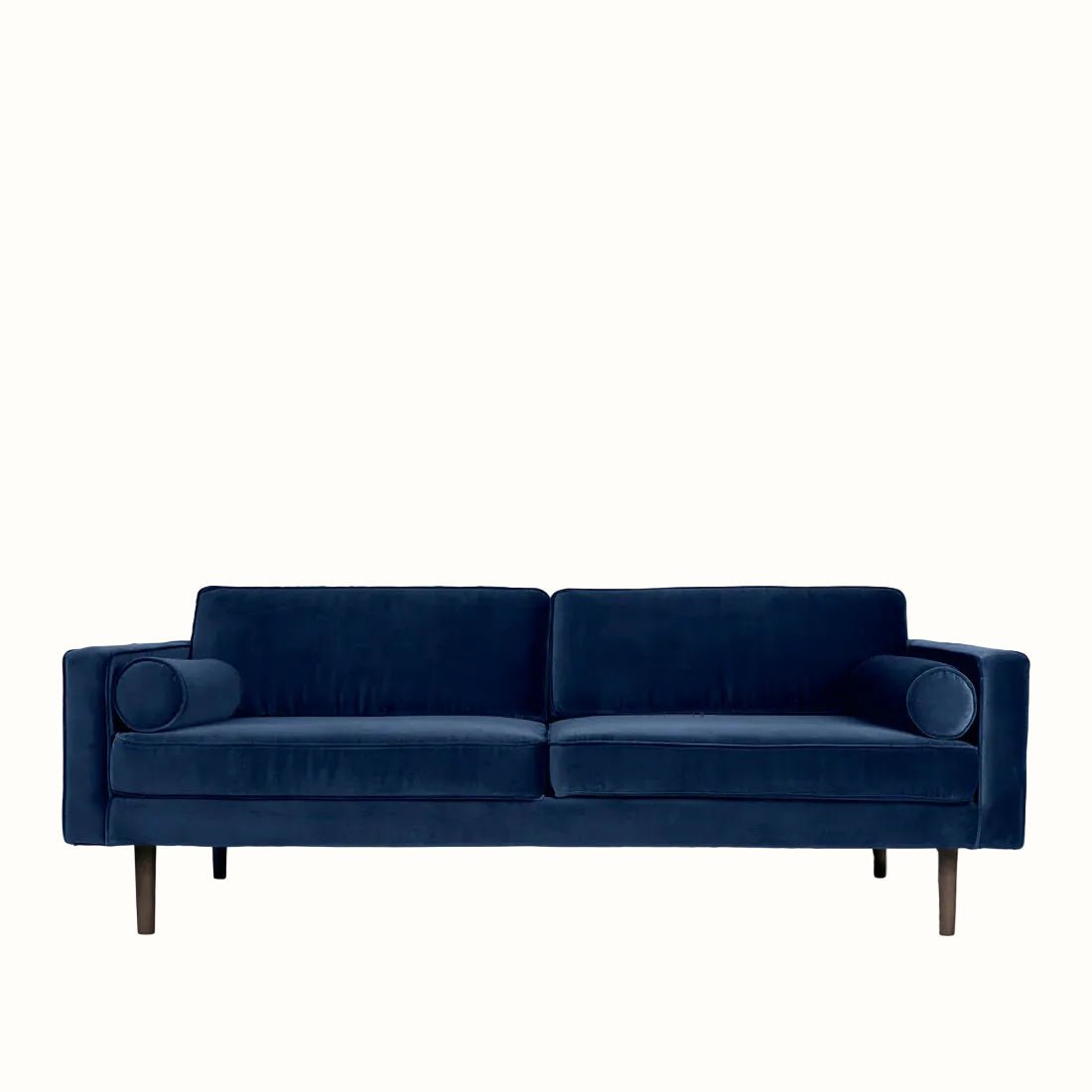 Broste Wind 2 Seater Sofa - Insignia Blue Velvet Sofa - Bokel Home