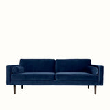 Broste Wind 2 Seater Sofa - Insignia Blue Velvet Sofa - Bokel Home