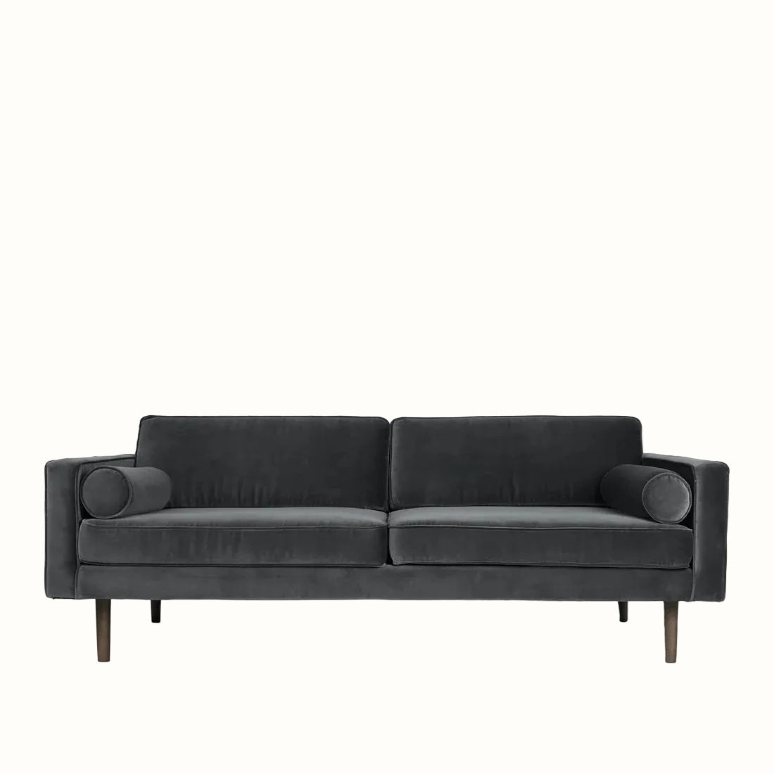 Broste Wind 2 Seater Sofa - Magnet Grey Velvet Sofa - Bokel Home
