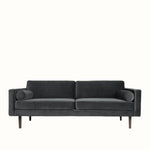 Broste Wind 2 Seater Sofa - Magnet Grey Velvet Sofa - Bokel Home