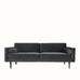 Broste Wind 2 Seater Sofa - Magnet Grey Velvet Sofa - Bokel Home