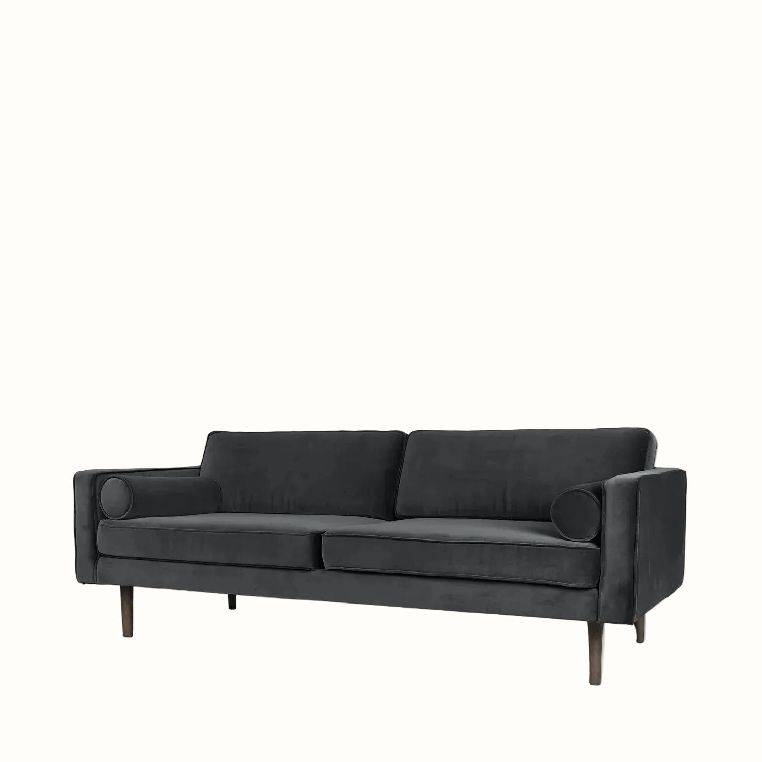 Broste Wind 2 Seater Sofa - Magnet Grey Velvet Sofa - Bokel Home