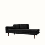 Broste Wind Chaise Longue Left Sided - Black Sofa - Bokel Home