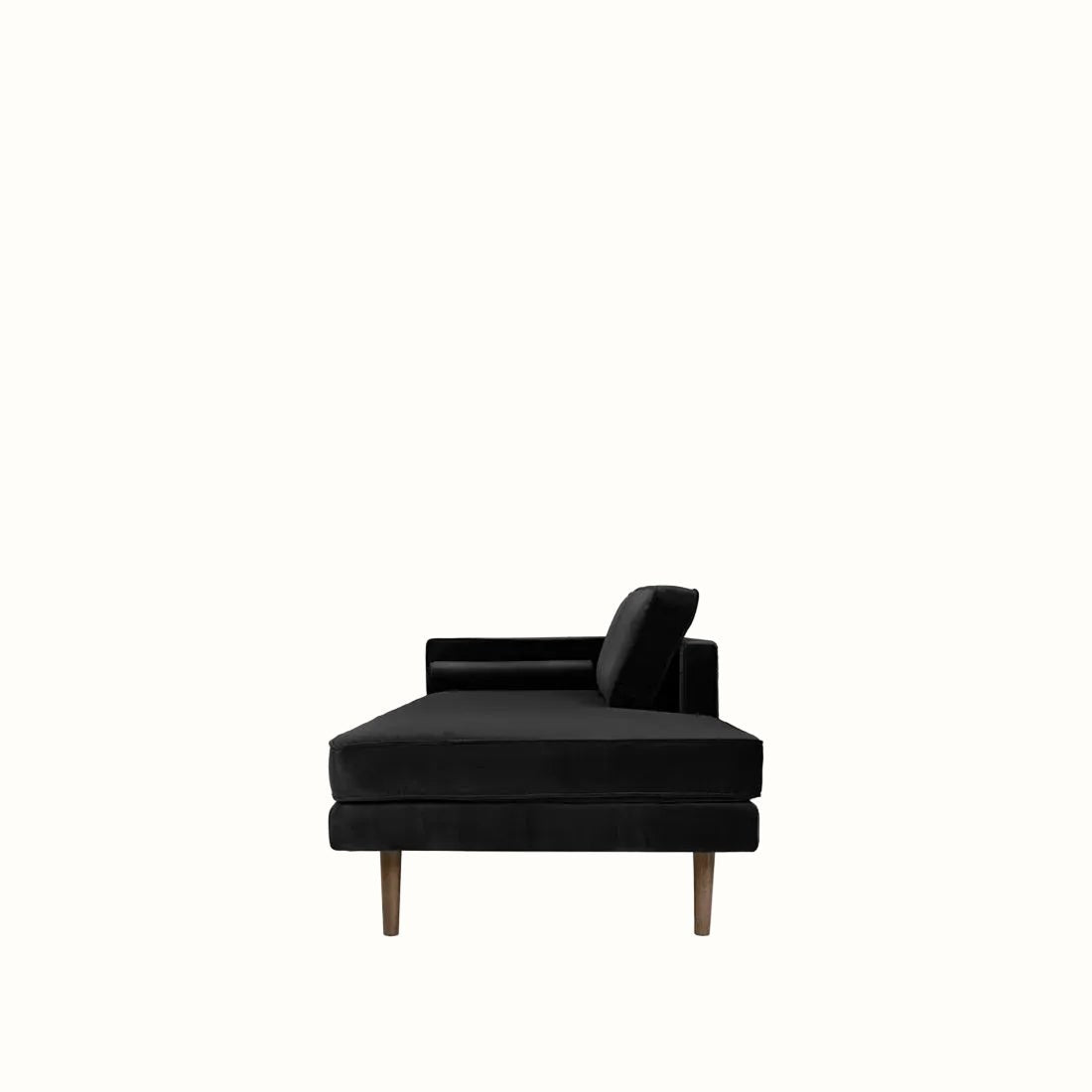 Broste Wind Chaise Longue Left Sided - Black Sofa - Bokel Home