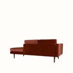 Broste Wind Chaise Longue Left Sided - Caramel Cafe Sofa - Bokel Home