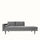 Broste Wind Chaise Longue Left Sided - Drizzle Grey Sofa - Bokel Home