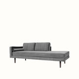 Broste Wind Chaise Longue Left Sided - Drizzle Grey Sofa - Bokel Home