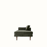 Broste Wind Chaise Longue Left Sided - Grape Leaf Green Sofa - Bokel Home