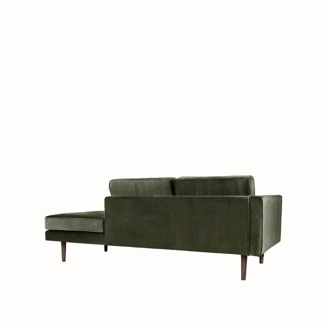 Broste Wind Chaise Longue Left Sided - Grape Leaf Green Sofa - Bokel Home