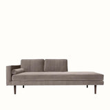 Broste Wind Chaise Longue Left Sided - Light Grey Sofa - Bokel Home