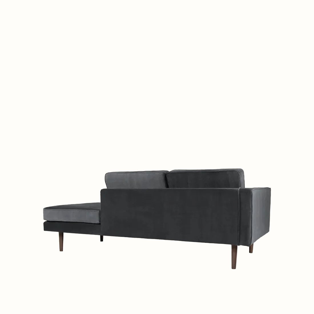 Broste Wind Chaise Longue Left Sided - Magnet Grey Sofa - Bokel Home