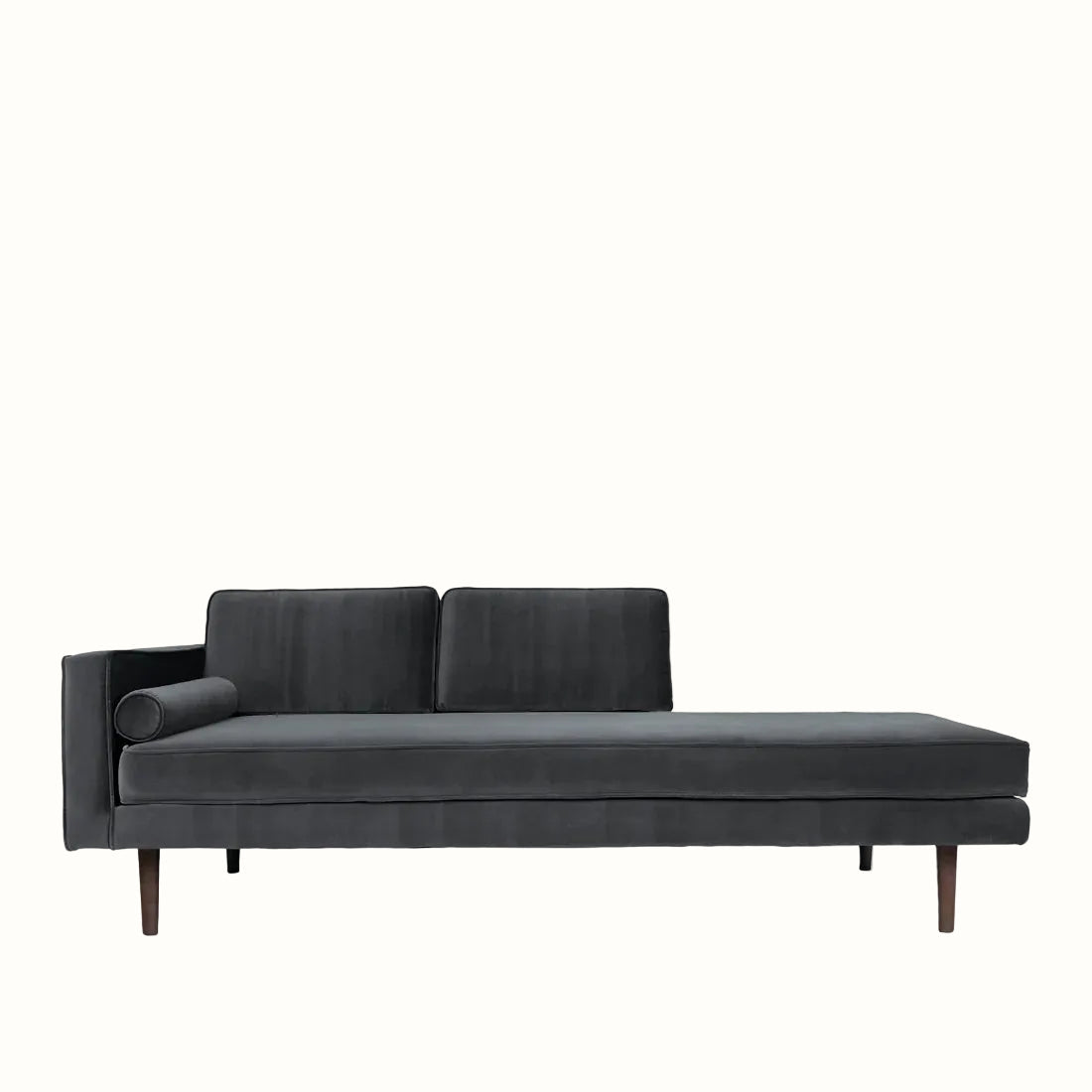 Broste Wind Chaise Longue Left Sided - Magnet Grey Sofa - Bokel Home