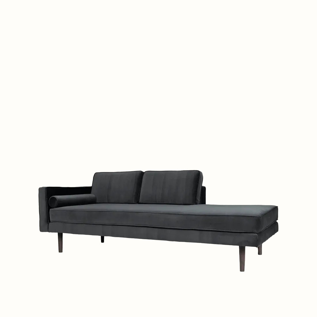 Broste Wind Chaise Longue Left Sided - Magnet Grey Sofa - Bokel Home