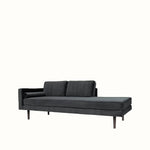 Broste Wind Chaise Longue Left Sided - Magnet Grey Sofa - Bokel Home