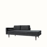 Broste Wind Chaise Longue Left Sided - Magnet Grey Sofa - Bokel Home