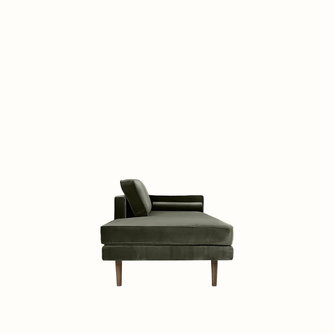 Broste Wind Chaise Longue Right Sided - Grape Leaf Green Sofa - Bokel Home