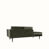 Broste Wind Chaise Longue Right Sided - Grape Leaf Green Sofa - Bokel Home