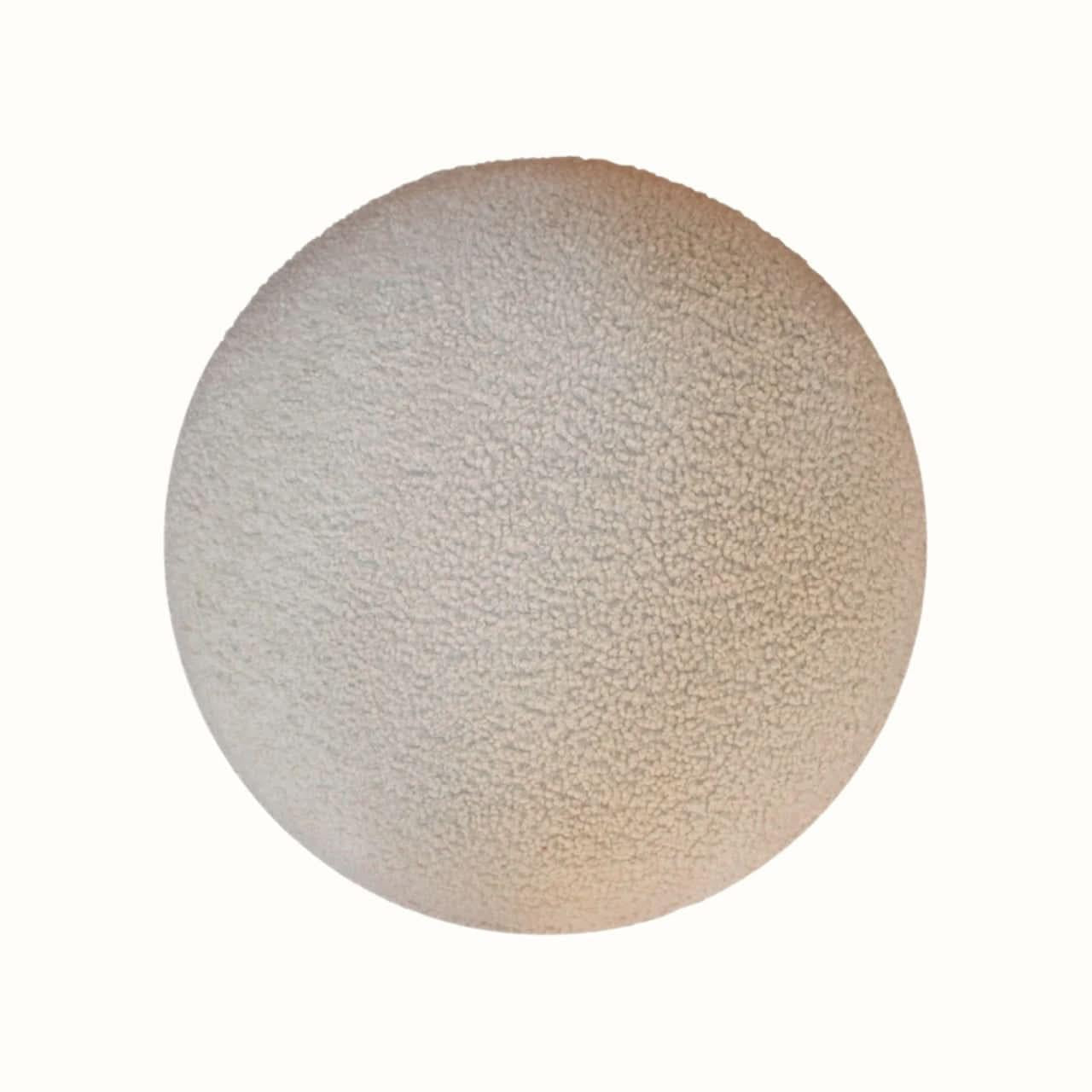 Button Boucle Footstool - Cream/Natural Footstools - Bokel Home