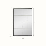 Carmello Panelled Mirror, Large Mirrors - Bokel Home