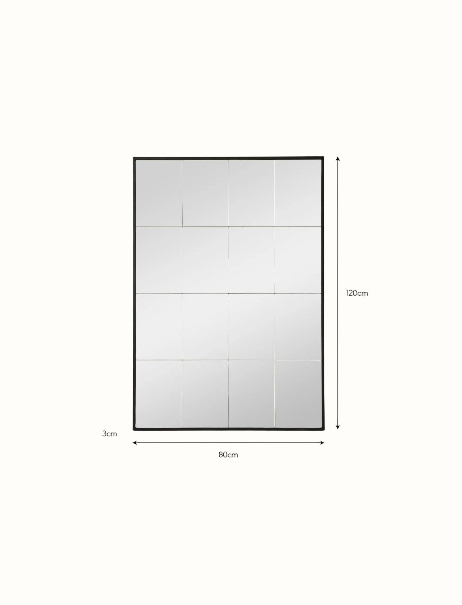 Carmello Panelled Mirror, Large Mirrors - Bokel Home