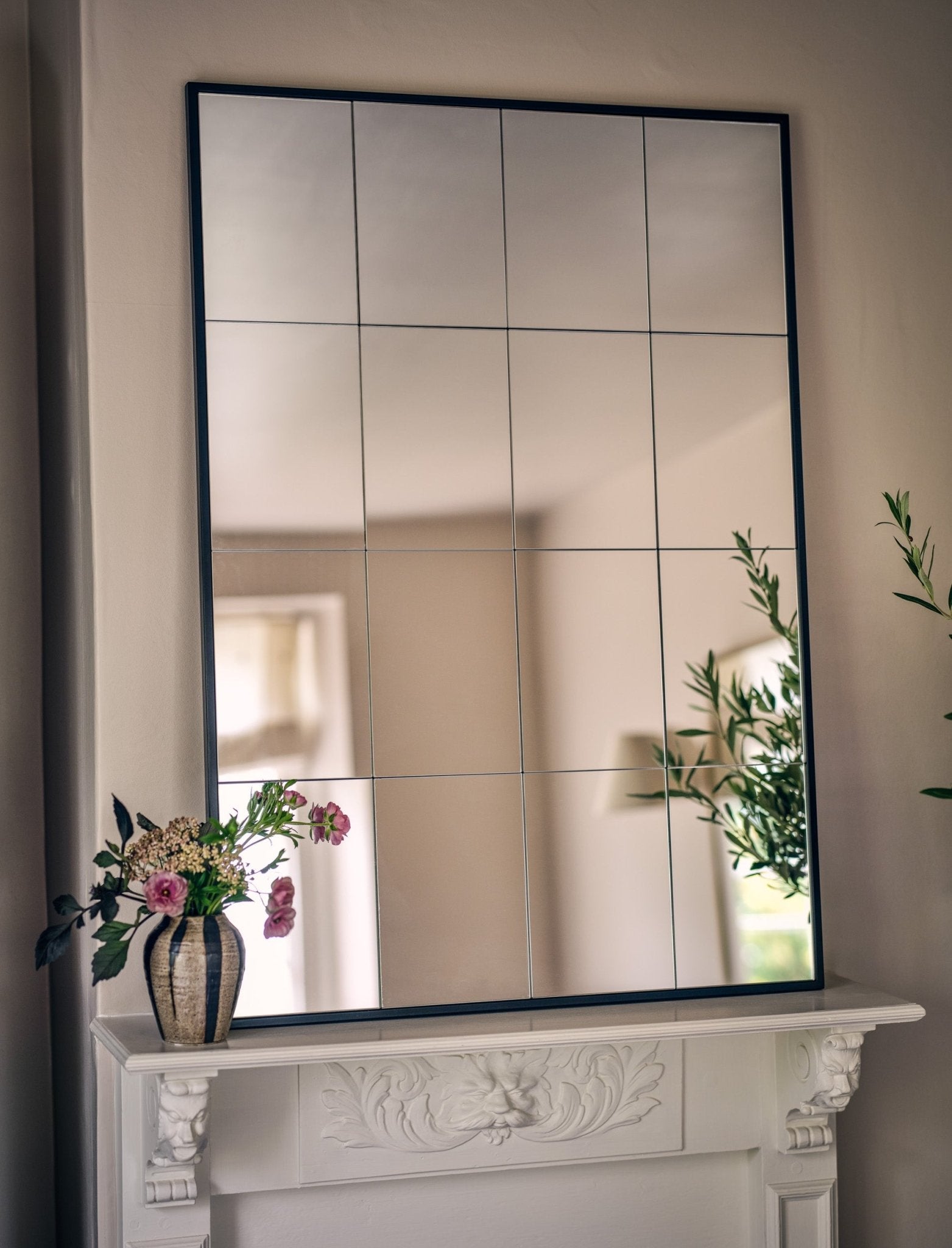 Carmello Panelled Mirror, Medium Mirrors - Bokel Home