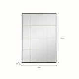 Carmello Panelled Mirror, Medium Mirrors - Bokel Home