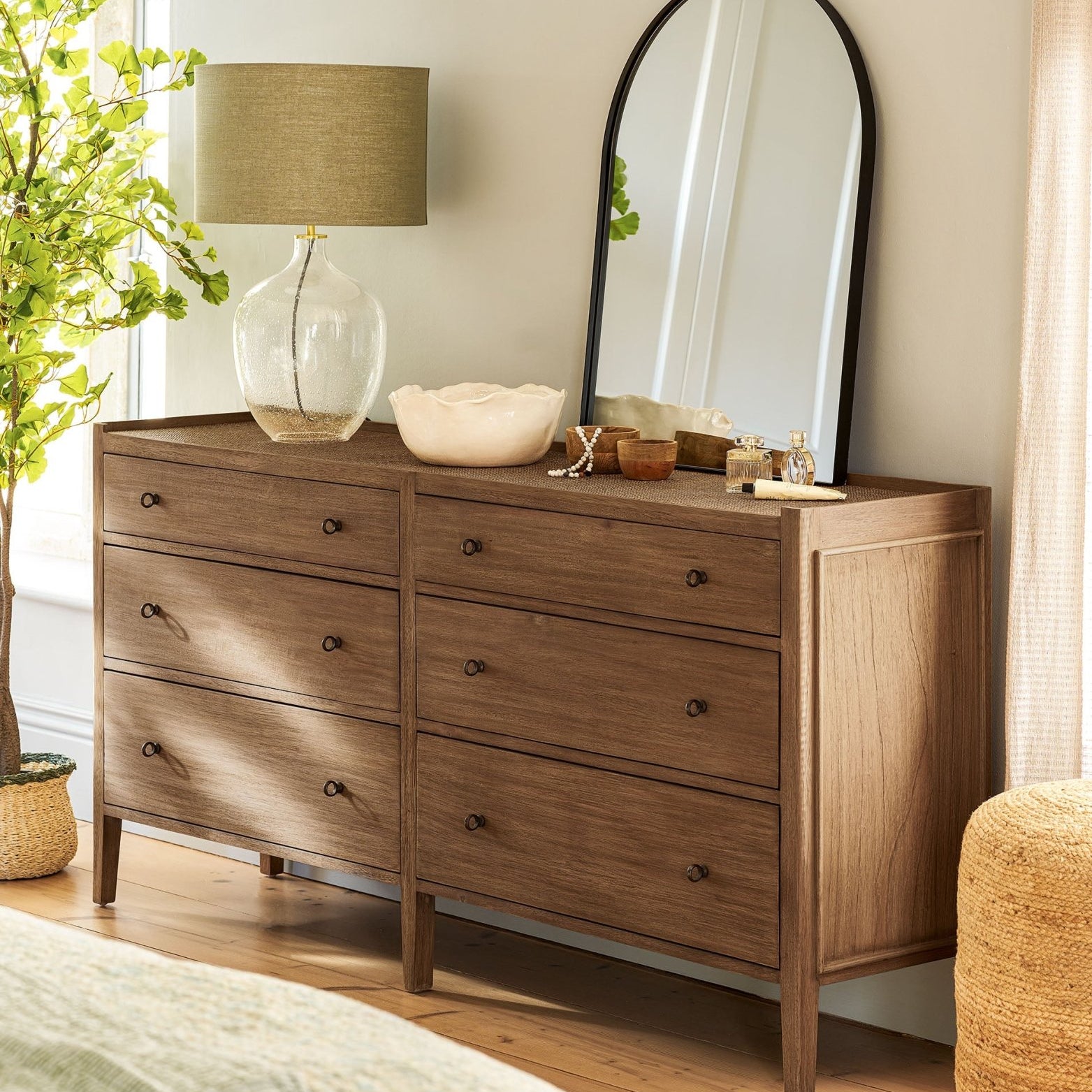 Chesterton Double Chest of 6 Drawers - Natural Chest of Drawers - Bokel Home