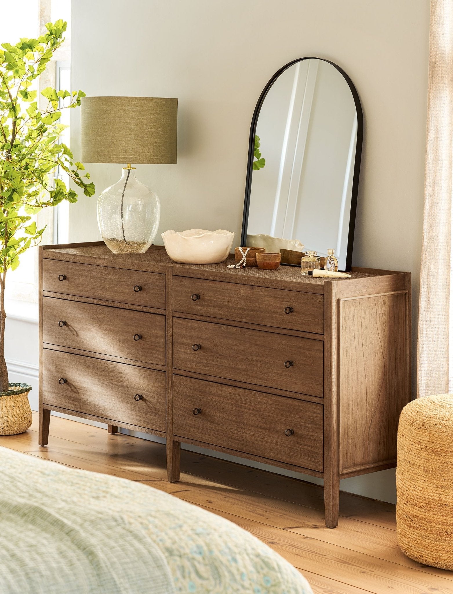 Chesterton Double Chest of 6 Drawers - Natural Chest of Drawers - Bokel Home