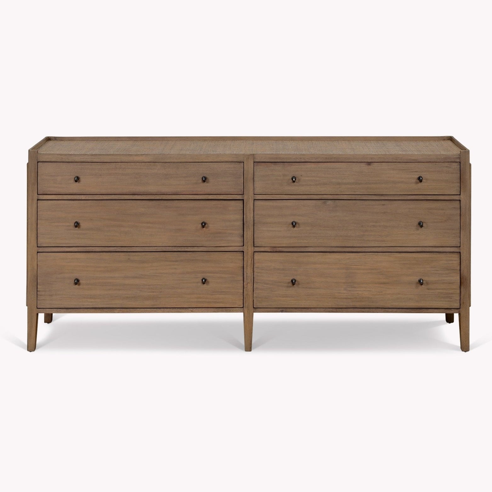 Chesterton Double Chest of 6 Drawers - Natural Chest of Drawers - Bokel Home
