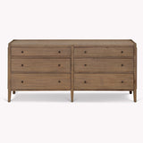 Chesterton Double Chest of 6 Drawers - Natural Chest of Drawers - Bokel Home