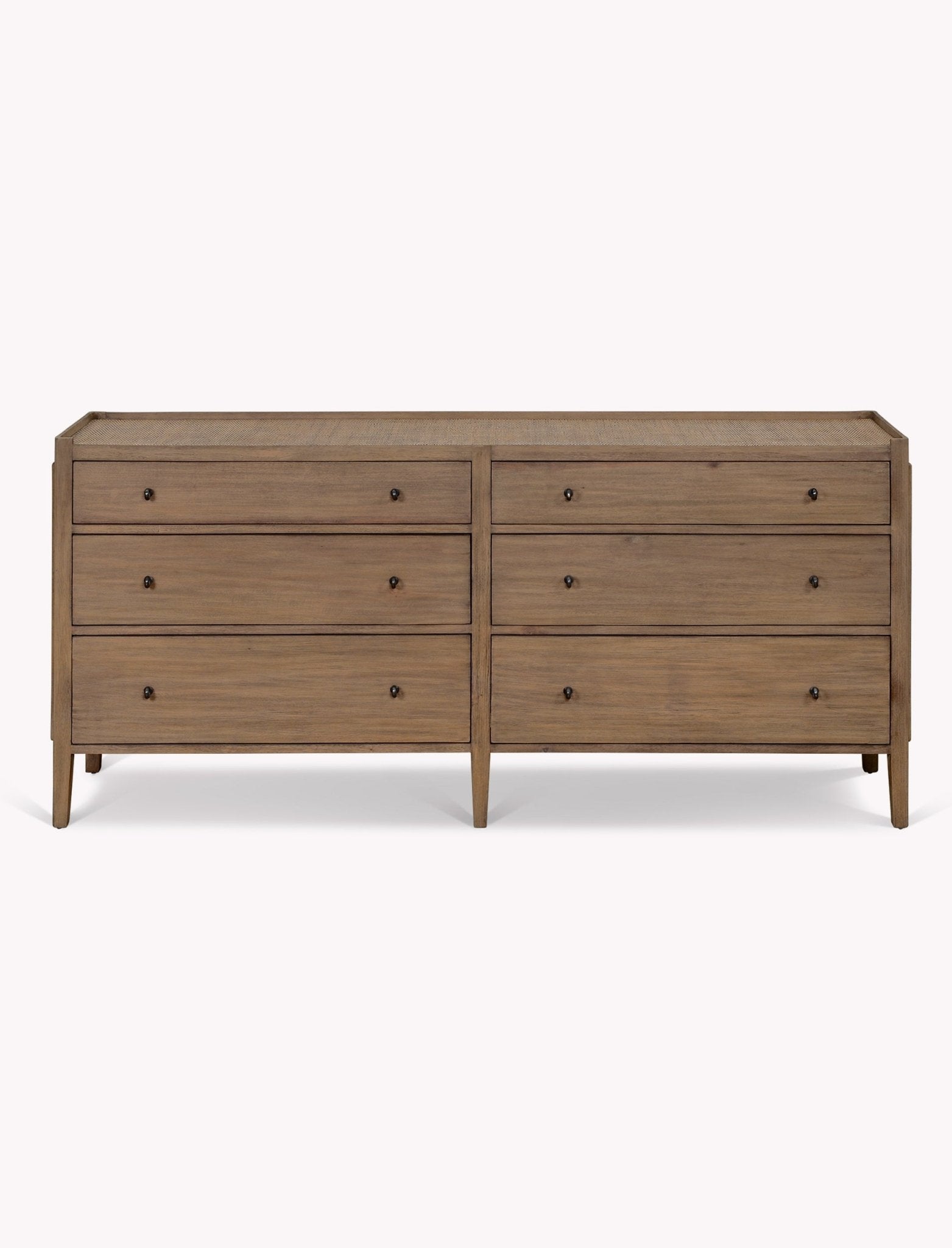 Chesterton Double Chest of 6 Drawers - Natural Chest of Drawers - Bokel Home