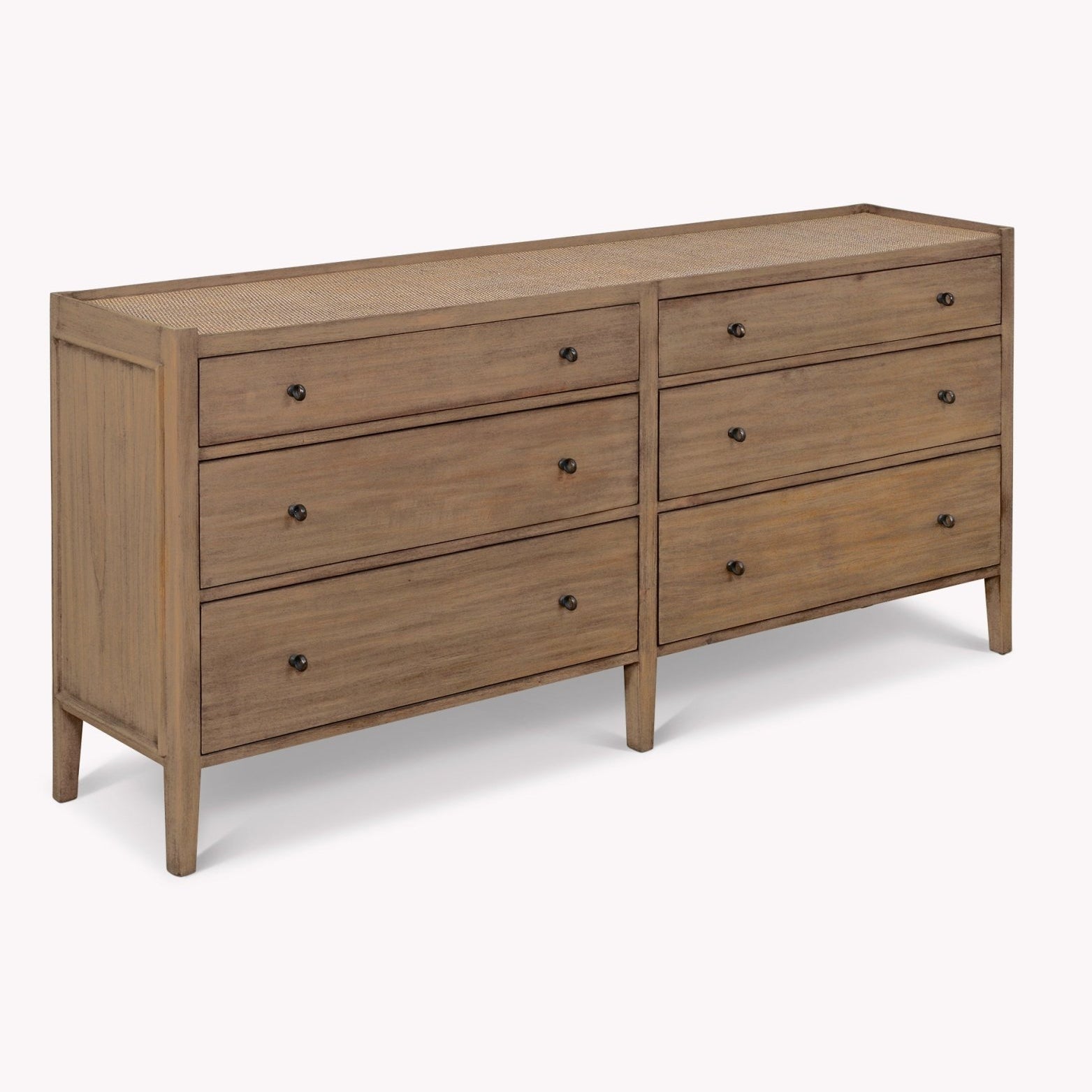 Chesterton Double Chest of 6 Drawers - Natural Chest of Drawers - Bokel Home