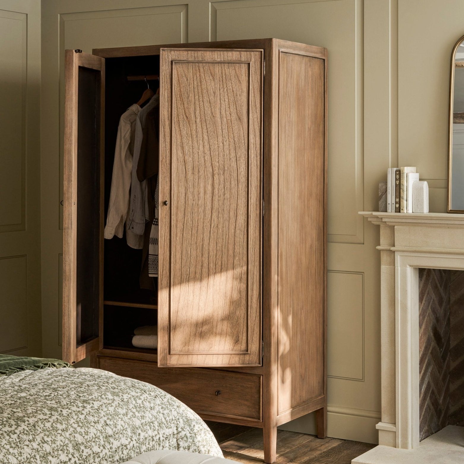 Chesterton Double Wardrobe - Natural Wardrobe - Bokel Home
