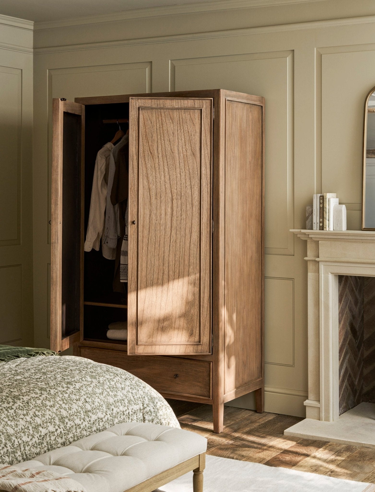 Chesterton Double Wardrobe - Natural Wardrobe - Bokel Home