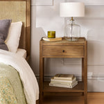 Chesterton Side Table With Drawer - Natural Bedside Tables - Bokel Home