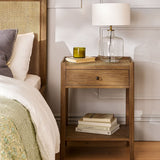 Chesterton Side Table With Drawer - Natural Bedside Tables - Bokel Home