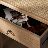 Chesterton Side Table With Drawer - Natural Bedside Tables - Bokel Home