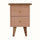Cline Hand Painted Bedside Table with 2 Drawers, Medium - Blush Pink/Natural