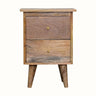 Cline 2 Drawer Bedside Table - Natural Bedside Tables - Bokel Home