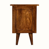 Cline Bedside Table with 2 Drawers, Small - Chestnut Bedside Tables - Bokel Home