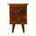 Cline Bedside Table with 2 Drawers, Small - Chestnut Bedside Tables - Bokel Home