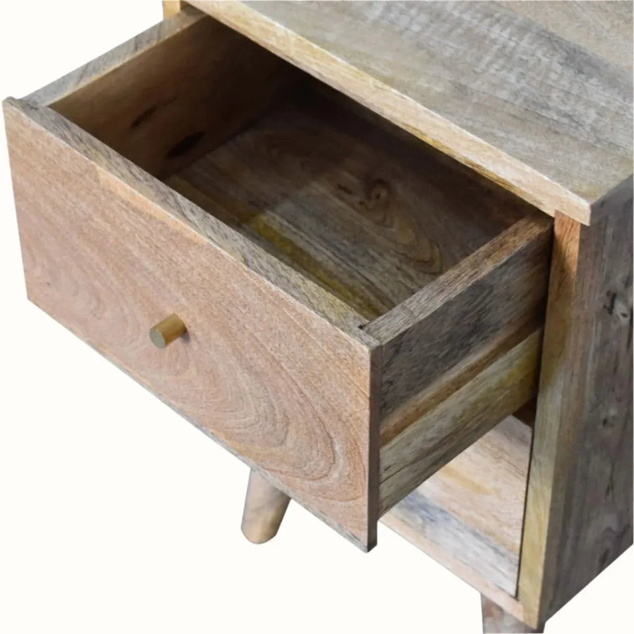 Cline Bedside Table with 2 Drawers, Small - Natural Bedside Tables - Bokel Home