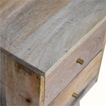 Cline Bedside Table with 2 Drawers, Small - Natural Bedside Tables - Bokel Home