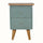 Cline Hand Painted Bedside Table with 2 Drawers, Medium - Green/Natural Bedside Tables - Bokel Home