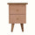 Cline Hand Painted Bedside Table with 2 Drawers, Small - Blush Pink/Natural Bedside Tables - Bokel Home