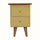 Cline Hand Painted Bedside Table with 2 Drawers, Small - Yellow/Natural Bedside Tables - Bokel Home