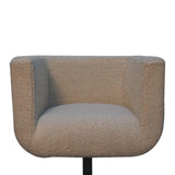 Cream Boucle Swivel Chair Accent Chairs - Bokel Home