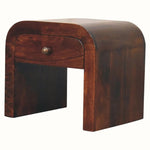 Eden 1 Drawer Bedside Cabinet - California Walnut Bedside Tables - Bokel Home
