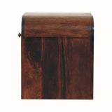 Eden 1 Drawer Bedside Cabinet - California Walnut Bedside Tables - Bokel Home